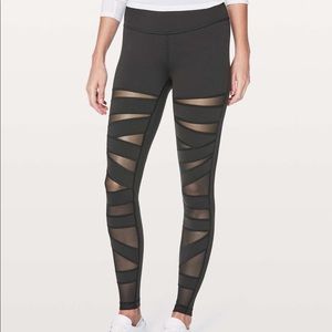 Lululemon Wunder under mesh leggings